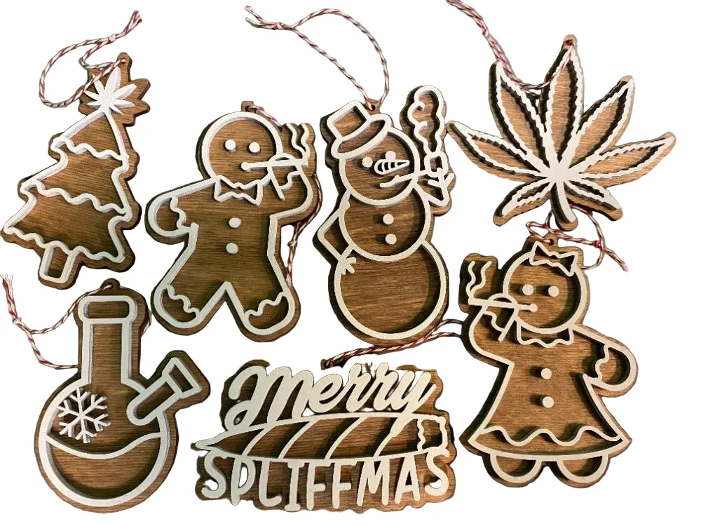 Weedy Christmas Ornaments