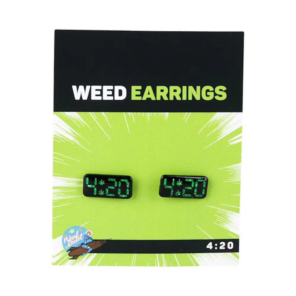 Wood Rocket Earings
